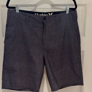 Hurley Men's Dark Gray Flat Front Shorts